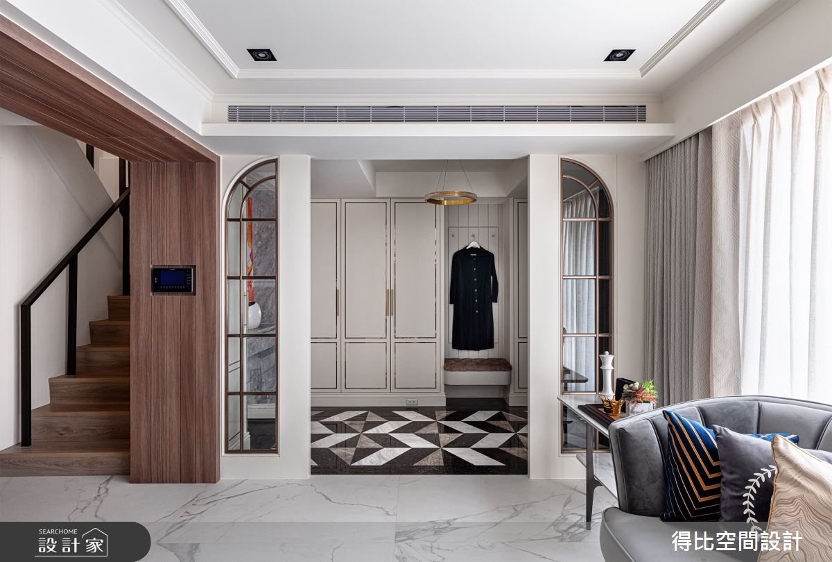 120坪老屋(16~30年)＿美式風玄關客廳樓梯案例圖片＿得比空間設計有限公司＿得比_76之9