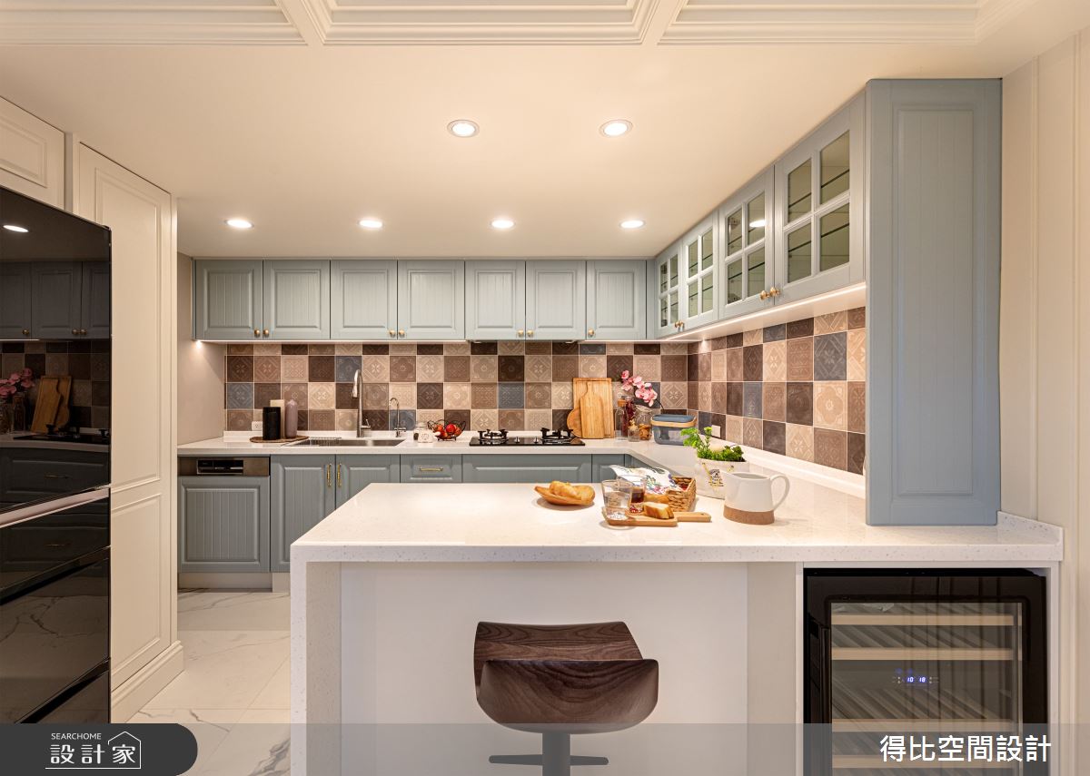 120坪老屋(16~30年)＿美式風廚房吧檯中島案例圖片＿得比空間設計有限公司＿得比_76之14