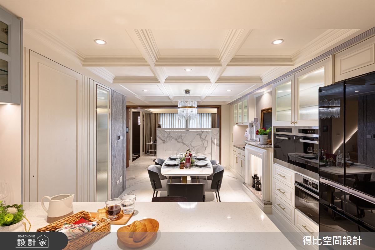 120坪老屋(16~30年)＿美式風餐廳吧檯中島案例圖片＿得比空間設計有限公司＿得比_76之16
