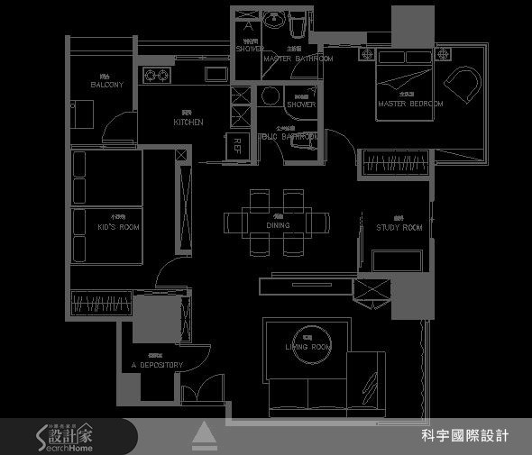 38坪中古屋(5~15年)＿現代風案例圖片＿科宇國際設計＿科宇_04之11