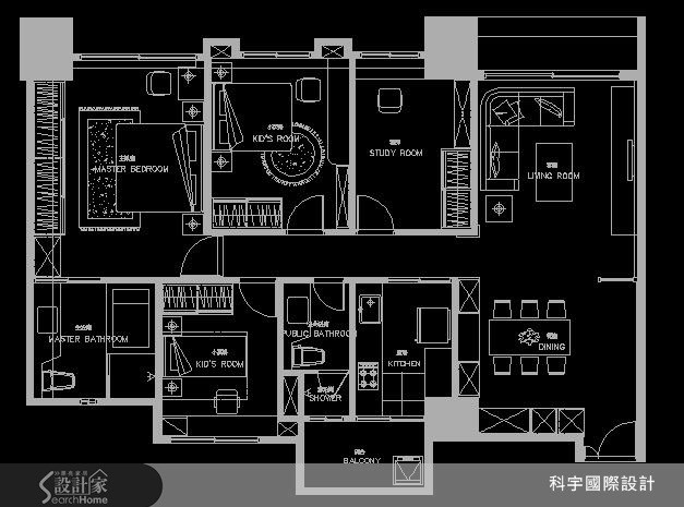 45坪新成屋(5年以下)＿混搭風案例圖片＿科宇國際設計＿科宇_05之10