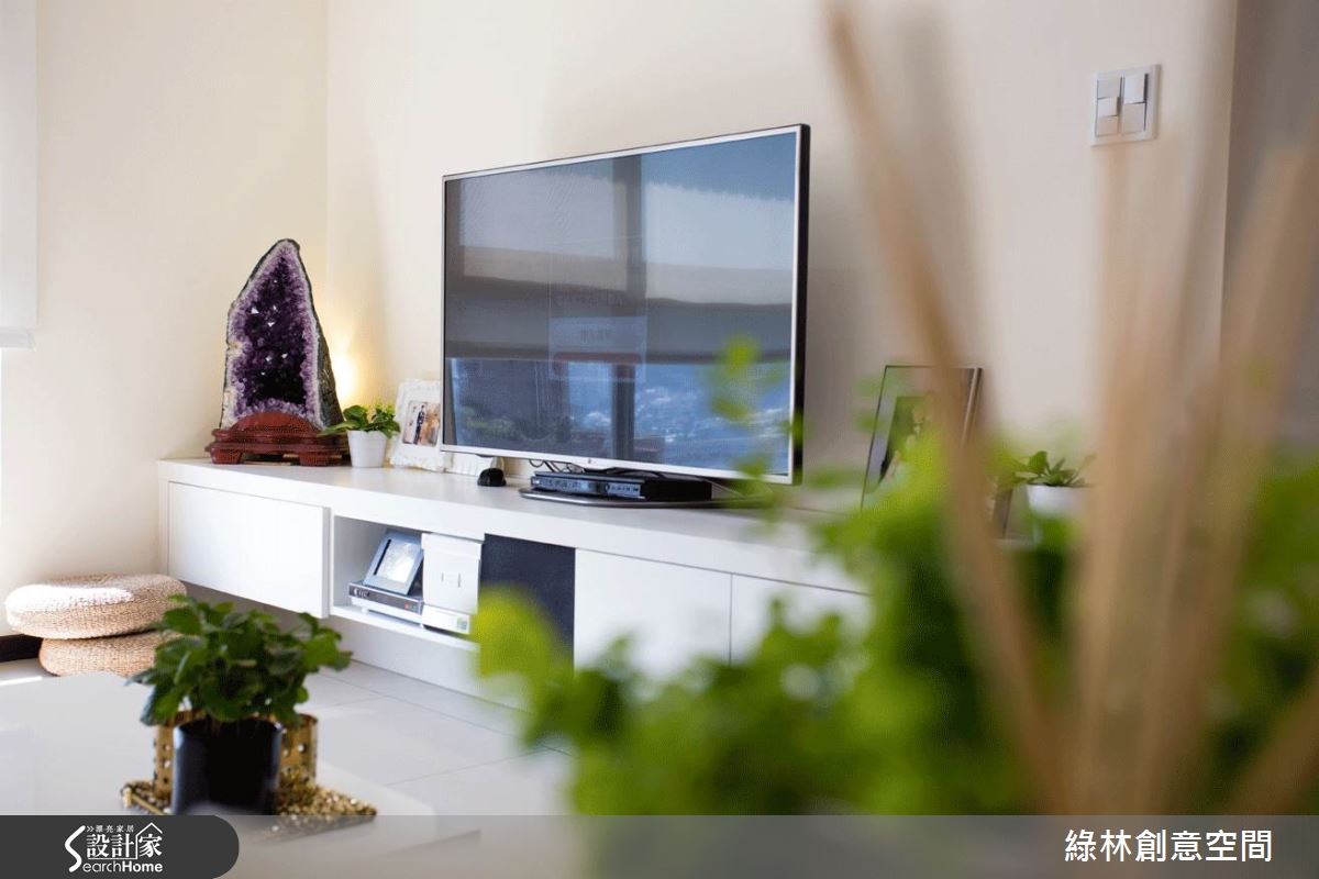 27坪新成屋(5年以下)＿簡約風客廳案例圖片＿綠林創意空間＿綠林_01之3