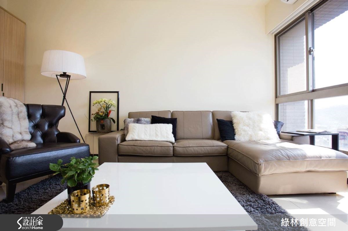 27坪新成屋(5年以下)＿簡約風客廳案例圖片＿綠林創意空間＿綠林_01之4