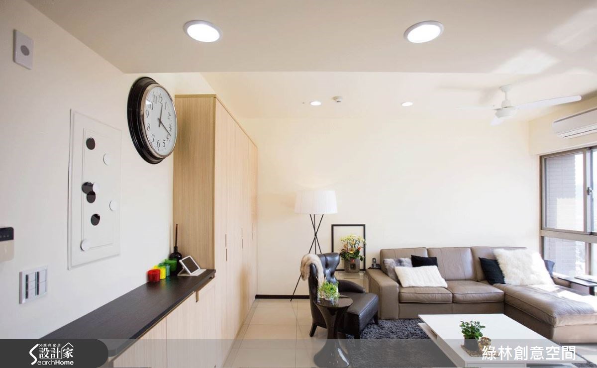 27坪新成屋(5年以下)＿簡約風客廳案例圖片＿綠林創意空間＿綠林_01之6