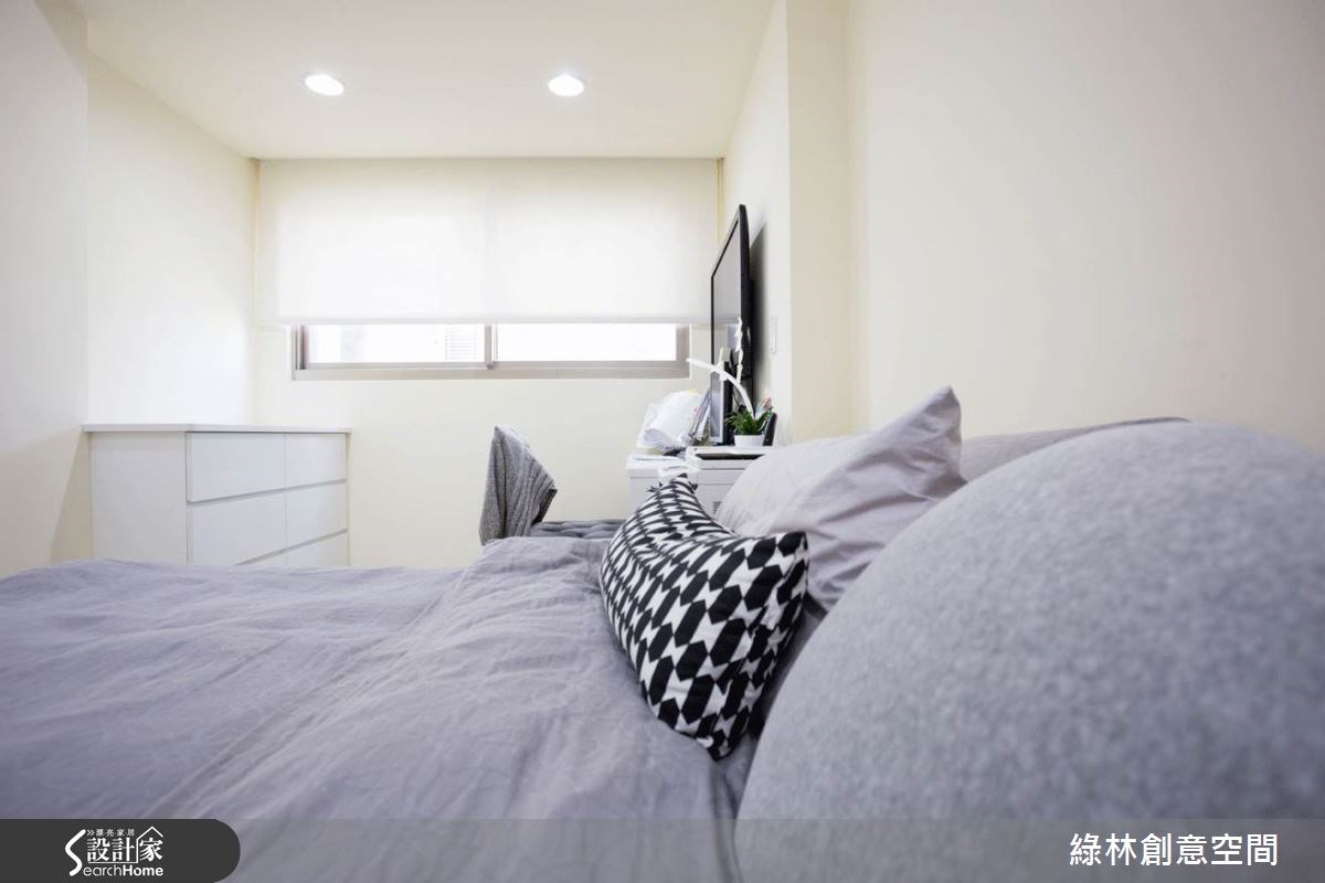 27坪新成屋(5年以下)＿簡約風臥室案例圖片＿綠林創意空間＿綠林_01之11