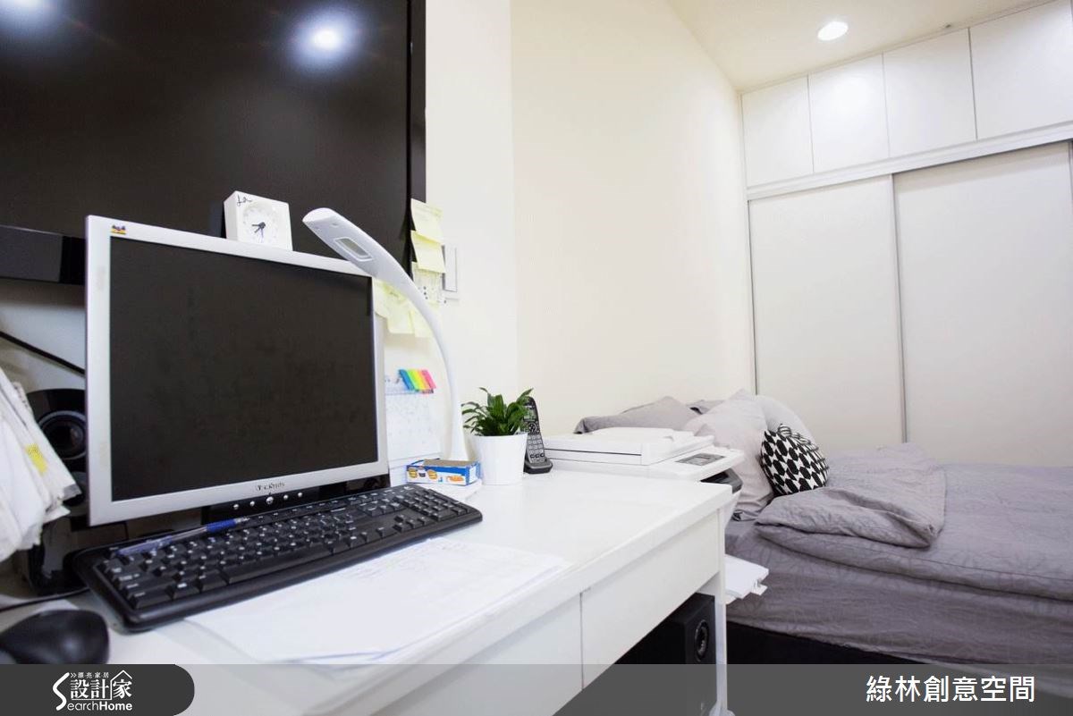 27坪新成屋(5年以下)＿簡約風臥室案例圖片＿綠林創意空間＿綠林_01之13