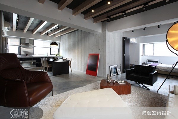 30坪老屋(16~30年)＿工業風客廳案例圖片＿尚藝室內設計＿尚藝_14旅遊節目主持人的家之9