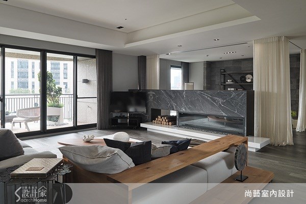 70坪＿美式風客廳案例圖片＿尚藝室內設計＿尚藝_24國家美術館墨方之5