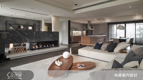 70坪＿美式風客廳案例圖片＿尚藝室內設計＿尚藝_24國家美術館墨方之6