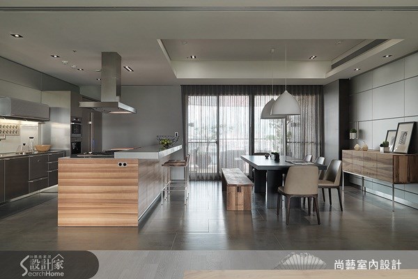 70坪＿美式風餐廳案例圖片＿尚藝室內設計＿尚藝_24國家美術館墨方之12