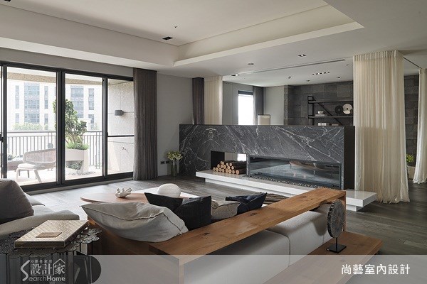 70坪＿美式風客廳案例圖片＿尚藝室內設計＿尚藝_24國家美術館墨方之4