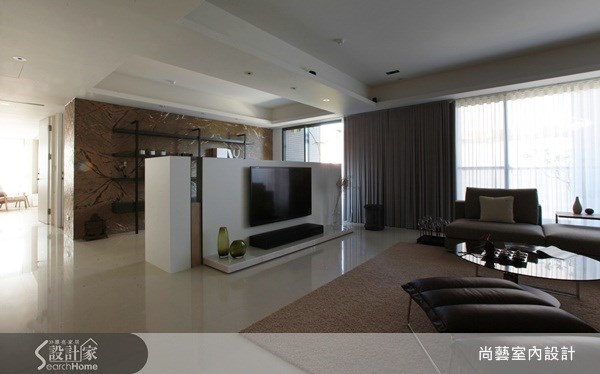 70坪新成屋(5年以下)＿現代風客廳書房案例圖片＿尚藝室內設計＿尚藝_12新竹喬立有容之1