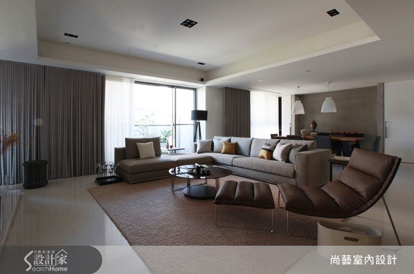 70坪新成屋(5年以下)＿現代風客廳餐廳案例圖片＿尚藝室內設計＿尚藝_12新竹喬立有容之7