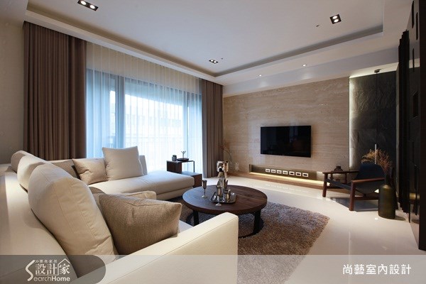 40坪新成屋(5年以下)＿現代風客廳案例圖片＿尚藝室內設計＿尚藝_22元大一品苑之7