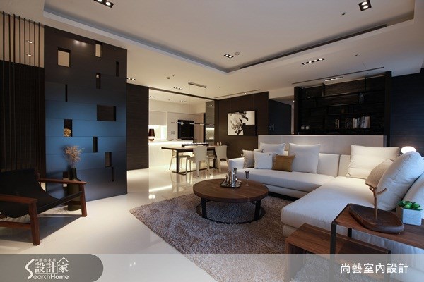 40坪新成屋(5年以下)＿現代風客廳案例圖片＿尚藝室內設計＿尚藝_22元大一品苑之12
