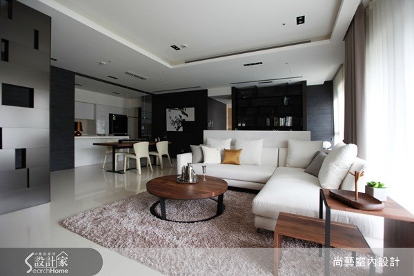 40坪新成屋(5年以下)＿現代風客廳案例圖片＿尚藝室內設計＿尚藝_22元大一品苑之16