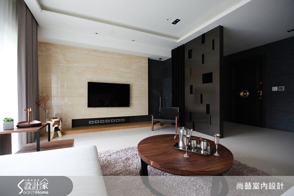 40坪新成屋(5年以下)＿現代風客廳案例圖片＿尚藝室內設計＿尚藝_22元大一品苑之3