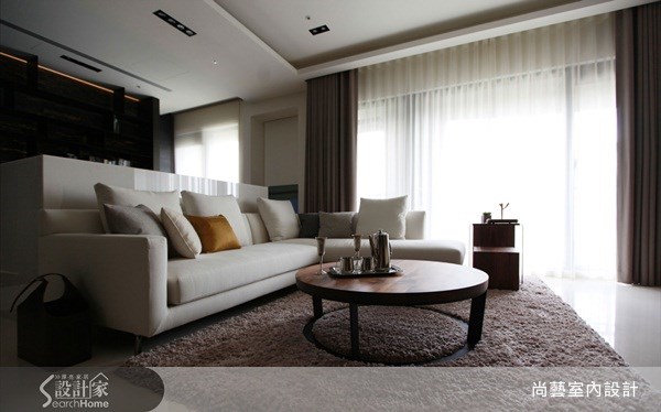 40坪新成屋(5年以下)＿現代風客廳案例圖片＿尚藝室內設計＿尚藝_22元大一品苑之15