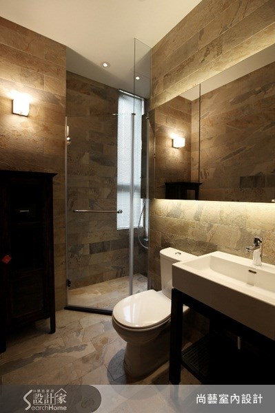 40坪新成屋(5年以下)＿休閒風浴室案例圖片＿尚藝室內設計＿尚藝_20大直輕觸大地之18