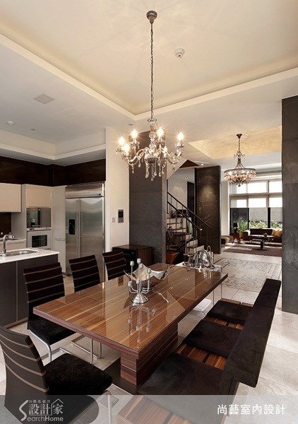 150坪新成屋(5年以下)＿新古典餐廳廚房吧檯案例圖片＿尚藝室內設計＿尚藝_23陽明山過院來之7