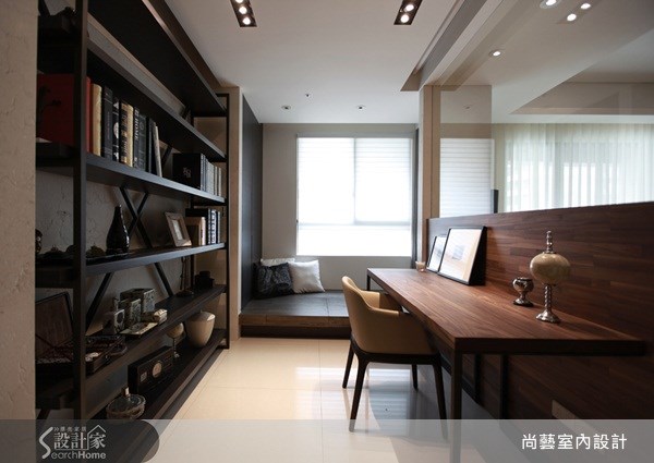 45坪新成屋(5年以下)＿現代風書房案例圖片＿尚藝室內設計＿尚藝_15未來之光之6