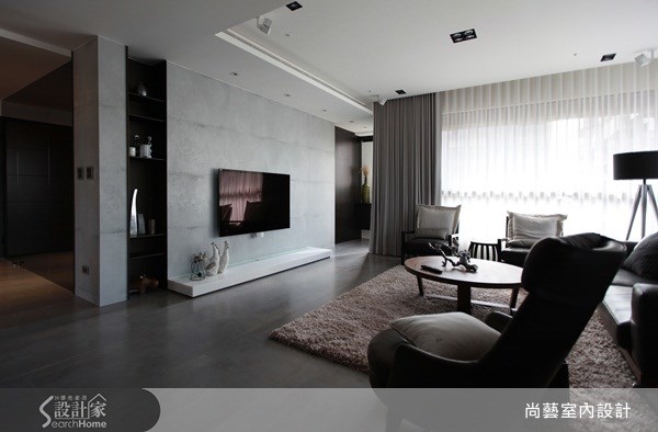 35坪預售屋＿現代風客廳案例圖片＿尚藝室內設計＿尚藝_17昭揚君典之1