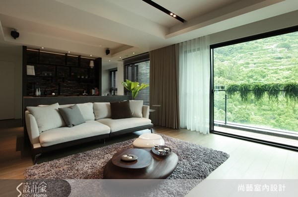 40坪新成屋(5年以下)＿現代風客廳書房案例圖片＿尚藝室內設計＿尚藝_25鄉林大境之2