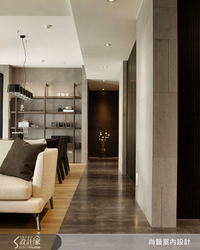45坪新成屋(5年以下)＿現代風客廳餐廳走廊案例圖片＿尚藝室內設計＿尚藝_26天母知田之6