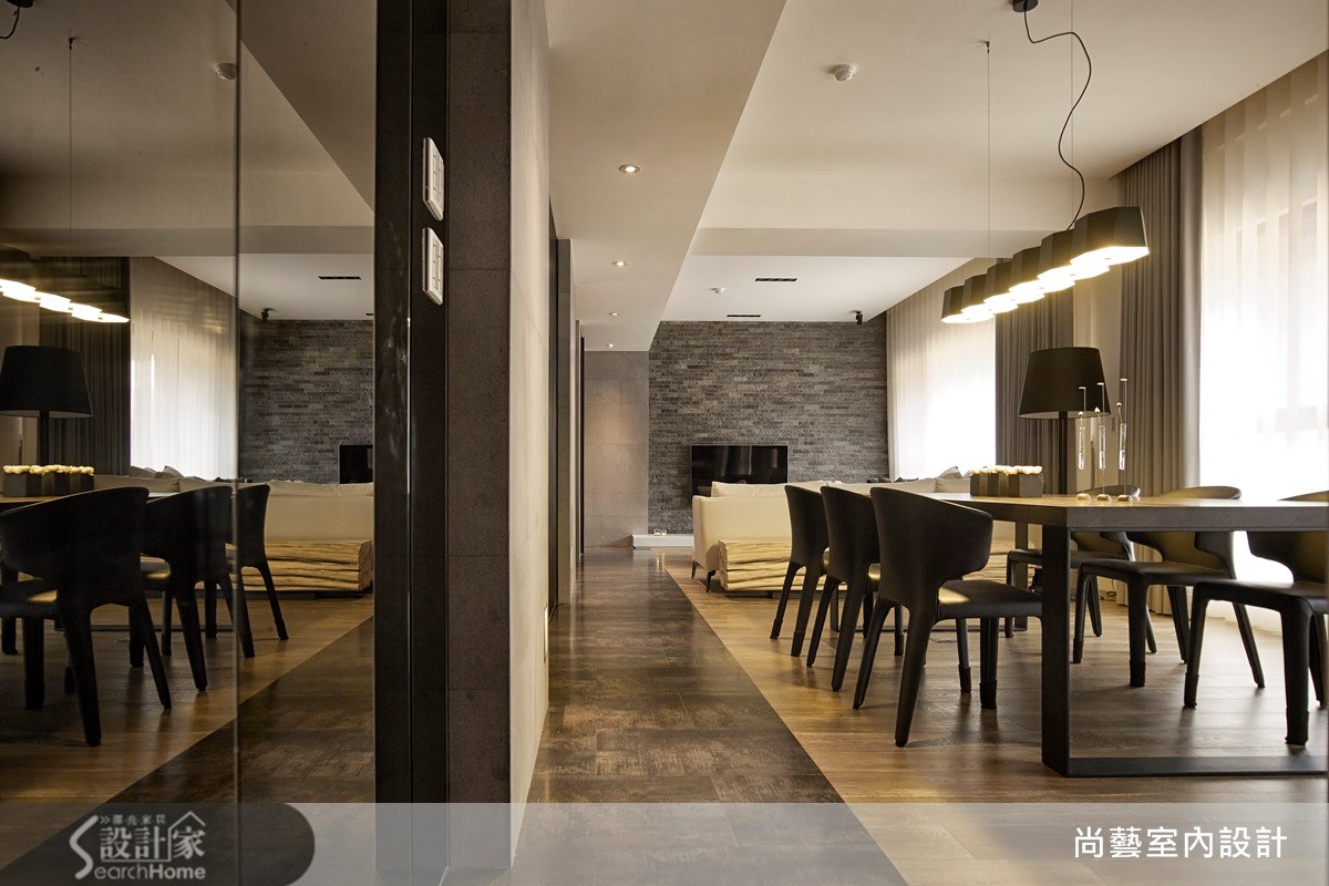 45坪新成屋(5年以下)＿現代風客廳餐廳案例圖片＿尚藝室內設計＿尚藝_26天母知田之8