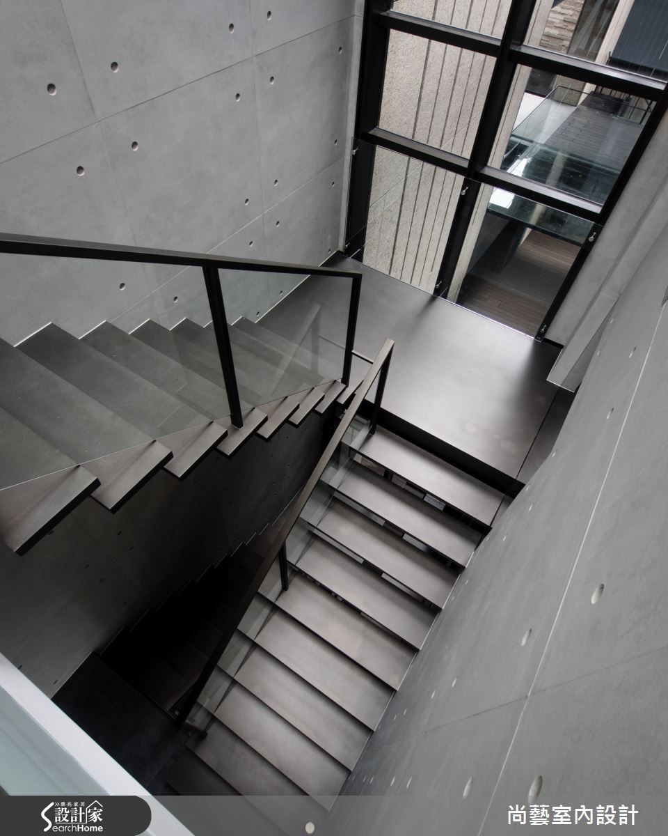 275坪新成屋(5年以下)＿現代風樓梯案例圖片＿尚藝室內設計＿尚藝_28新店國玉之17