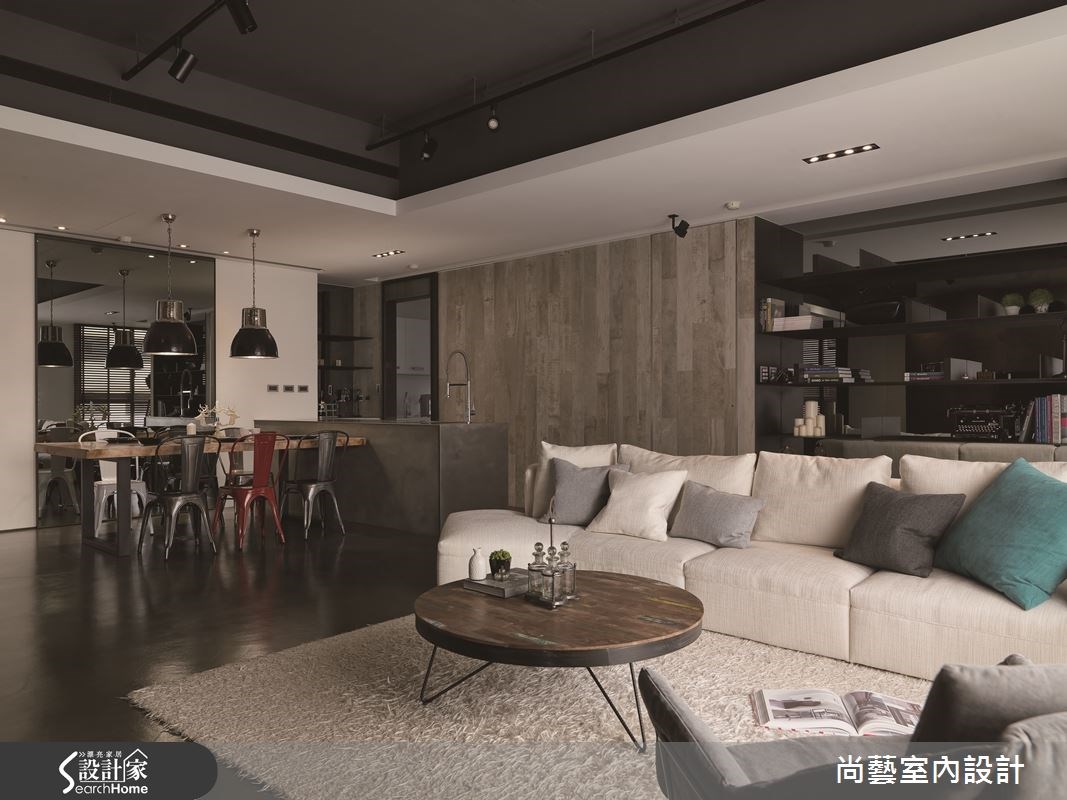 60坪新成屋(5年以下)＿工業風客廳餐廳廚房案例圖片＿尚藝室內設計＿尚藝_30內湖奧斯卡之7
