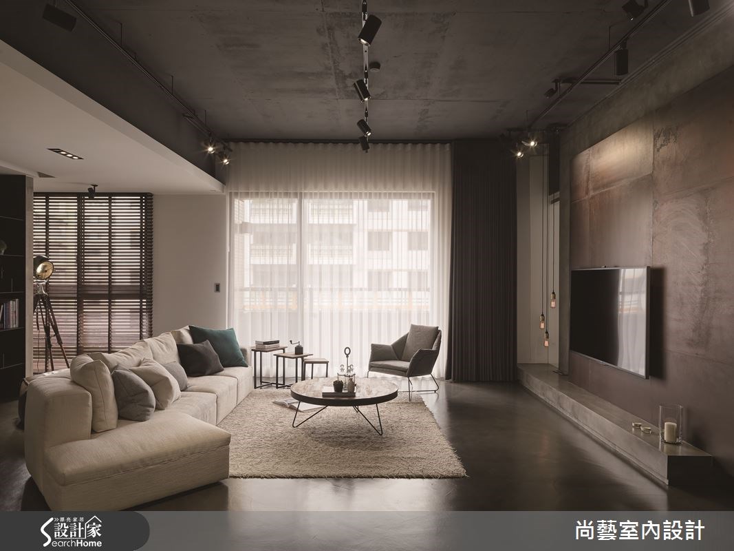 60坪新成屋(5年以下)＿工業風客廳案例圖片＿尚藝室內設計＿尚藝_30內湖奧斯卡之9