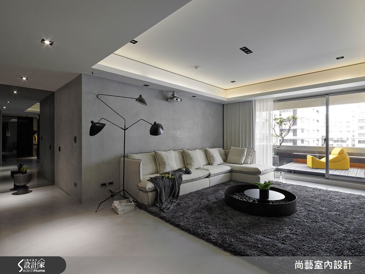 54坪新成屋(5年以下)＿休閒風客廳案例圖片＿尚藝室內設計＿尚藝_31內湖青川富御之4