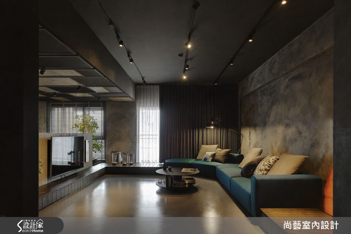 48坪新成屋(5年以下)＿工業風客廳案例圖片＿尚藝室內設計＿尚藝_32林口一悅藏之6