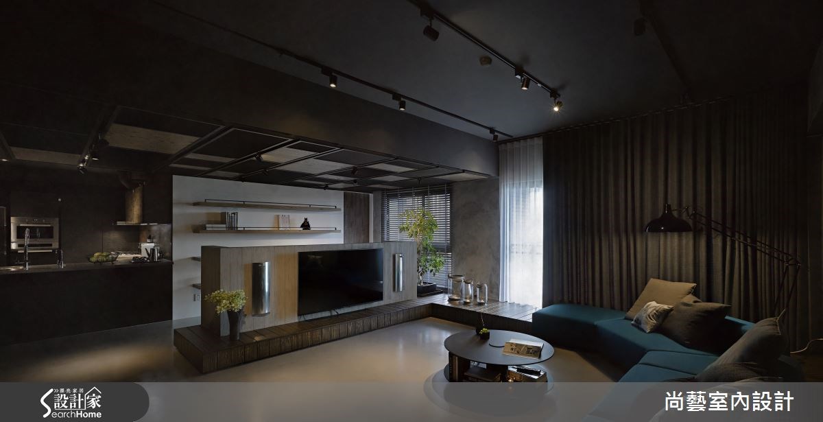 48坪新成屋(5年以下)＿工業風客廳案例圖片＿尚藝室內設計＿尚藝_32林口一悅藏之8