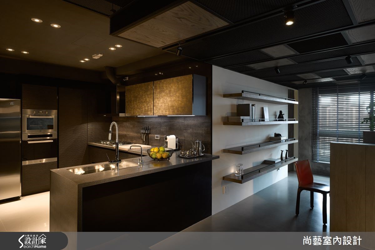 48坪新成屋(5年以下)＿工業風吧檯案例圖片＿尚藝室內設計＿尚藝_32林口一悅藏之11
