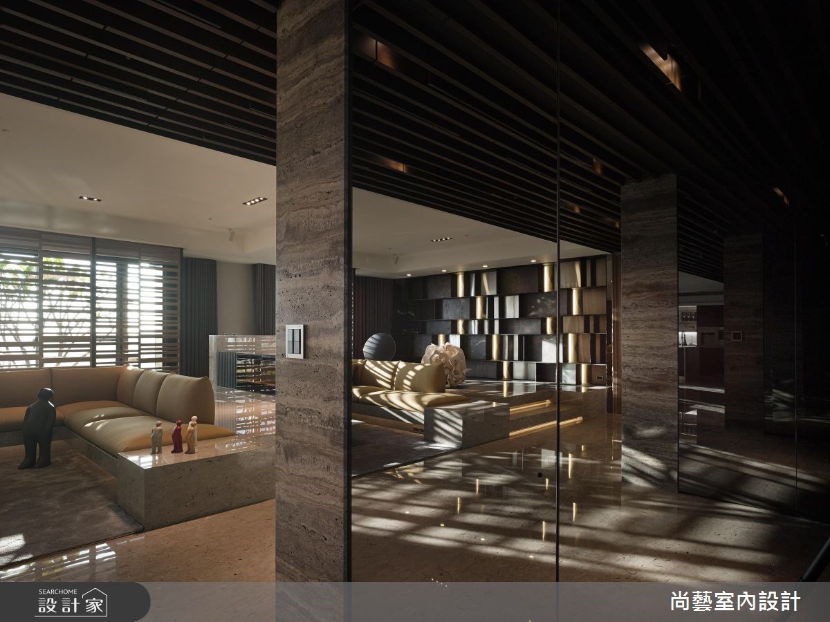 87坪新成屋(5年以下)＿奢華風玄關客廳案例圖片＿尚藝室內設計＿尚藝_33台中入深林之1