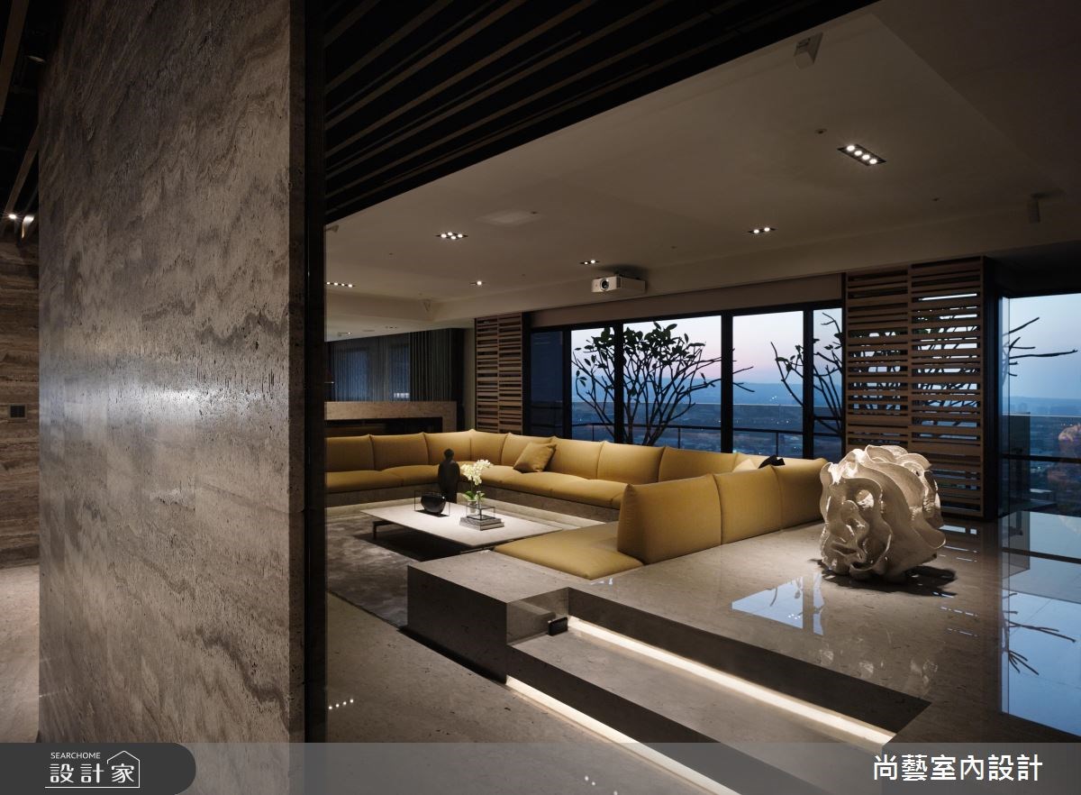 87坪新成屋(5年以下)＿奢華風客廳案例圖片＿尚藝室內設計＿尚藝_33台中入深林之10