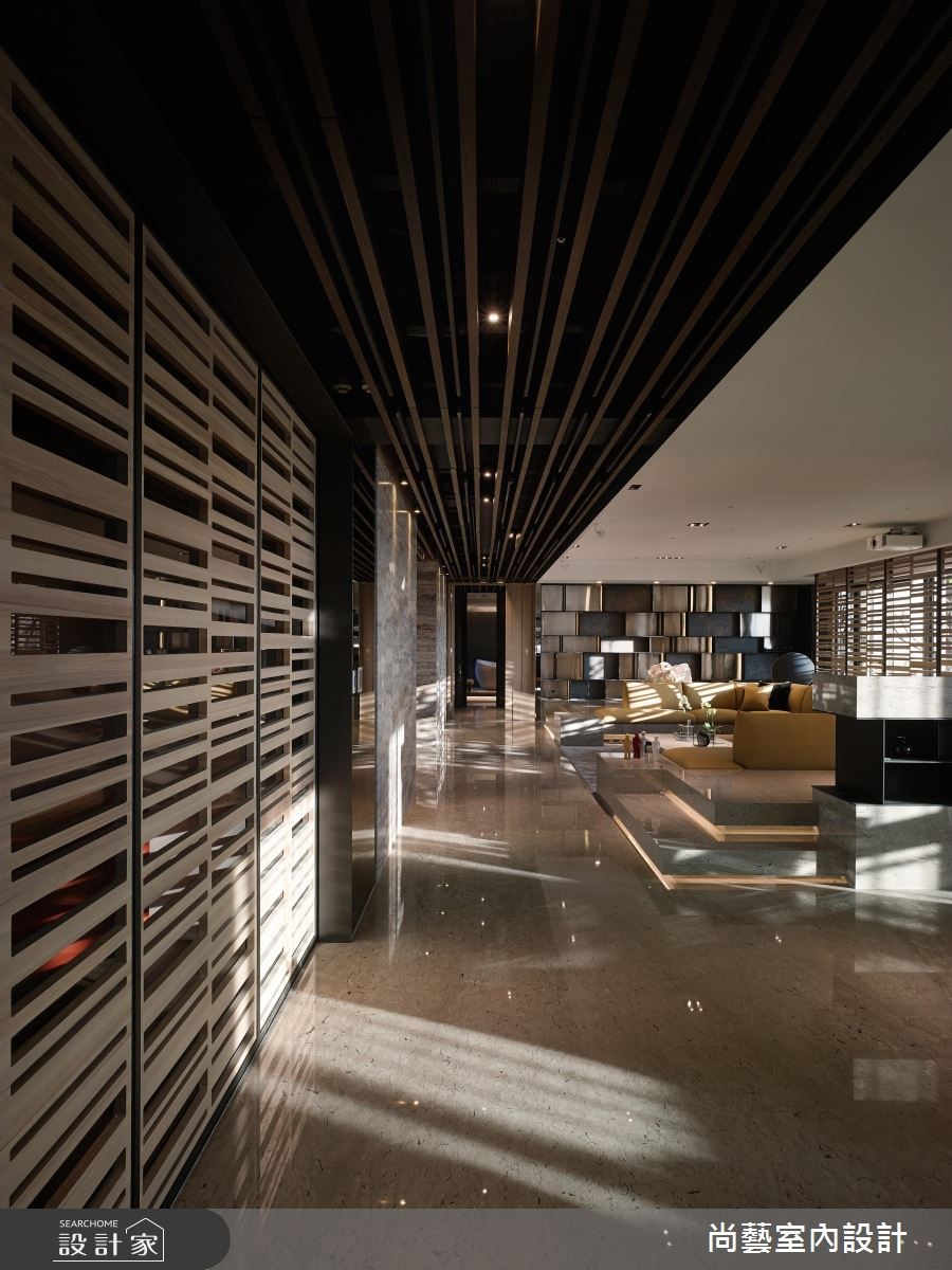 87坪新成屋(5年以下)＿奢華風客廳走廊案例圖片＿尚藝室內設計＿尚藝_33台中入深林之11