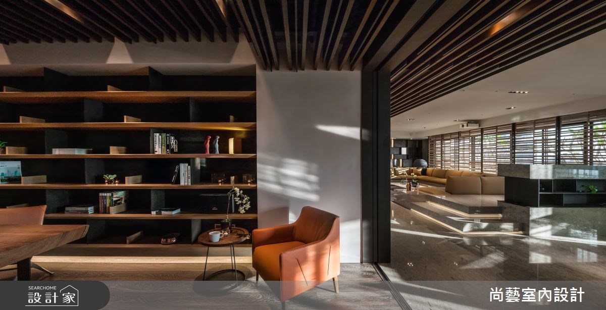87坪新成屋(5年以下)＿奢華風書房案例圖片＿尚藝室內設計＿尚藝_33台中入深林之16