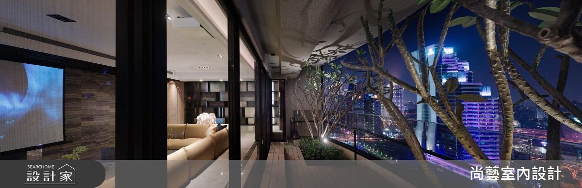 87坪新成屋(5年以下)＿奢華風客廳庭院案例圖片＿尚藝室內設計＿尚藝_33台中入深林之18