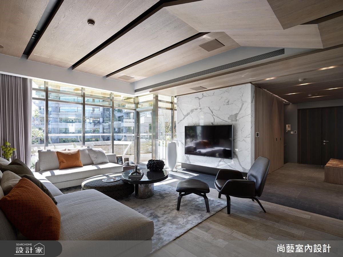 67坪新成屋(5年以下)＿奢華風玄關客廳案例圖片＿尚藝室內設計＿尚藝_34高峰會峰裡綿延之9