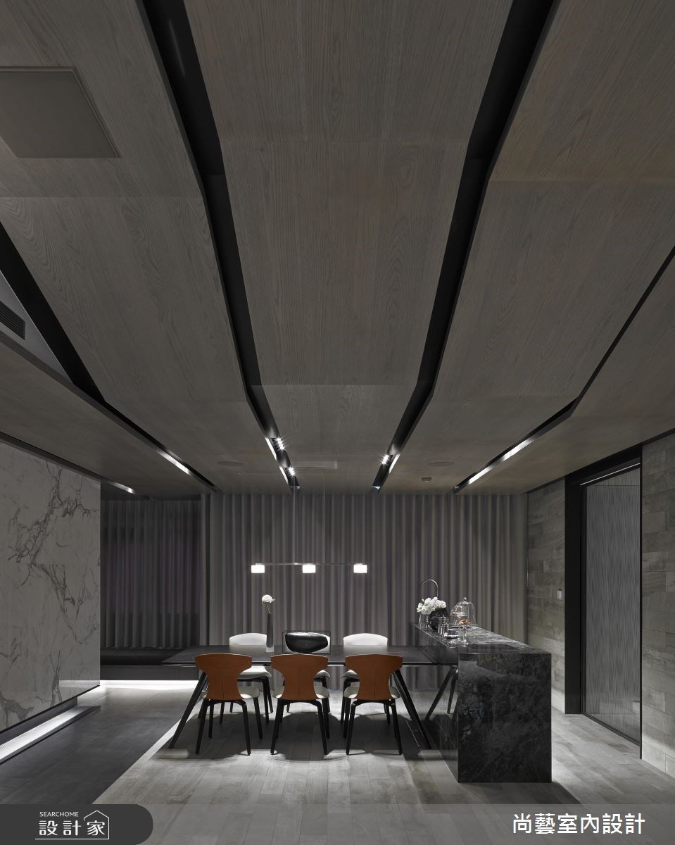 67坪新成屋(5年以下)＿奢華風餐廳吧檯案例圖片＿尚藝室內設計＿尚藝_34高峰會峰裡綿延之13