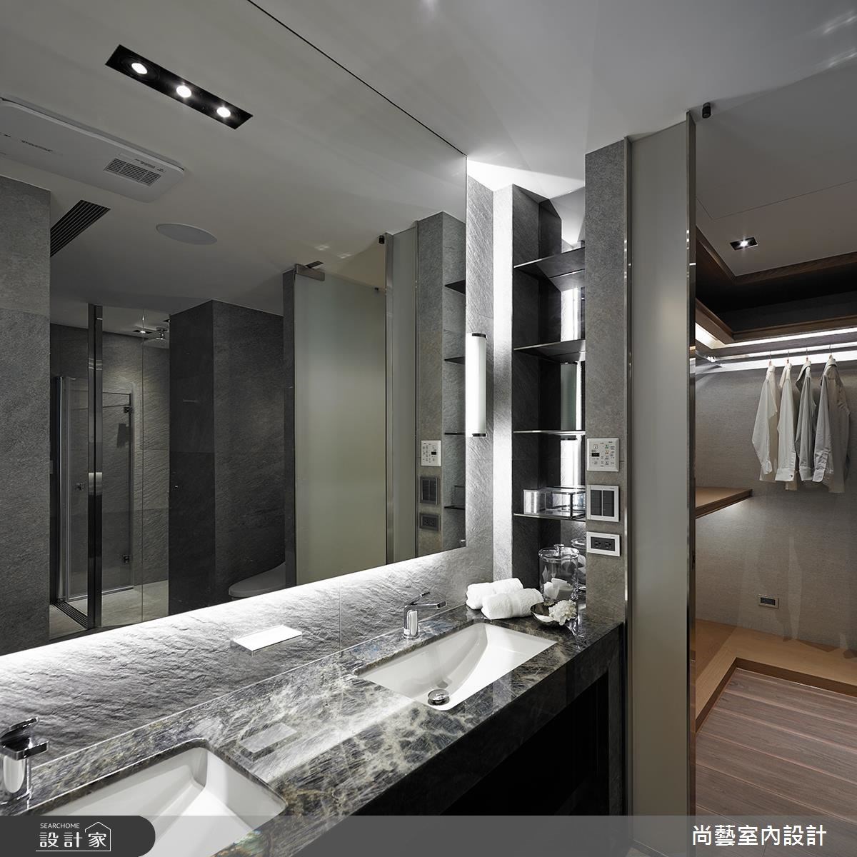 67坪新成屋(5年以下)＿奢華風更衣間浴室案例圖片＿尚藝室內設計＿尚藝_34高峰會峰裡綿延之26