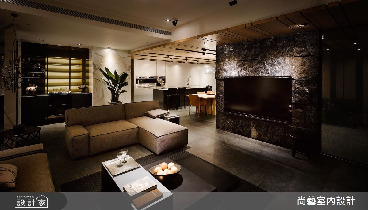 52坪新成屋(5年以下)＿現代風客廳餐廳吧檯案例圖片＿尚藝室內設計＿尚藝_35世界山莊之9