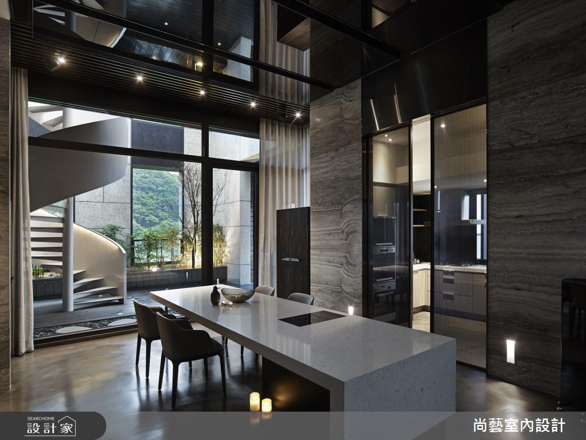 76坪新成屋(5年以下)＿現代風餐廳樓梯案例圖片＿尚藝室內設計＿尚藝_38微觀四季之6