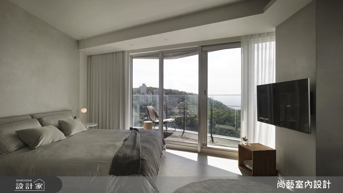 35坪新成屋(5年以下)＿簡約風臥室案例圖片＿尚藝室內設計＿尚藝_39萬通山居歲月之13