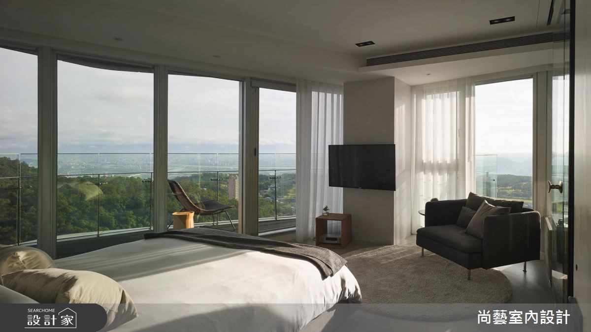 35坪新成屋(5年以下)＿簡約風臥室案例圖片＿尚藝室內設計＿尚藝_39萬通山居歲月之14
