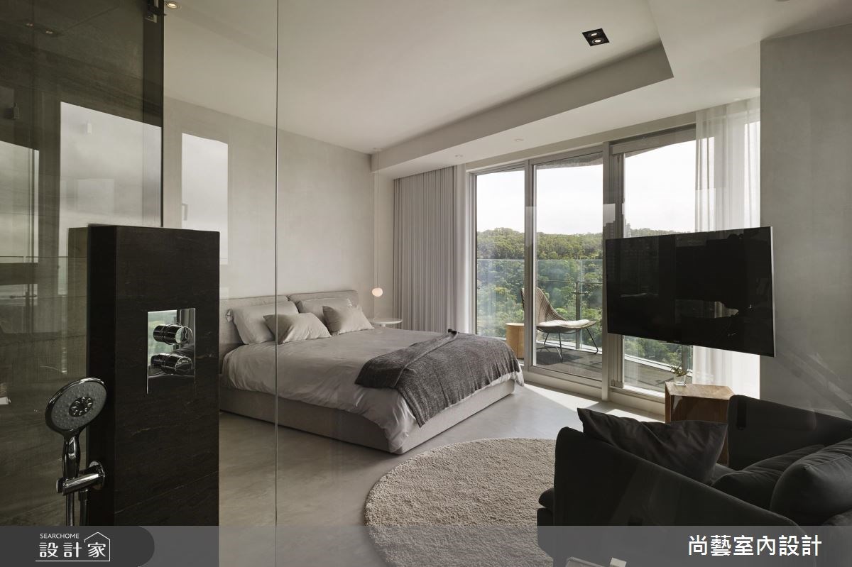 35坪新成屋(5年以下)＿簡約風臥室案例圖片＿尚藝室內設計＿尚藝_39萬通山居歲月之15