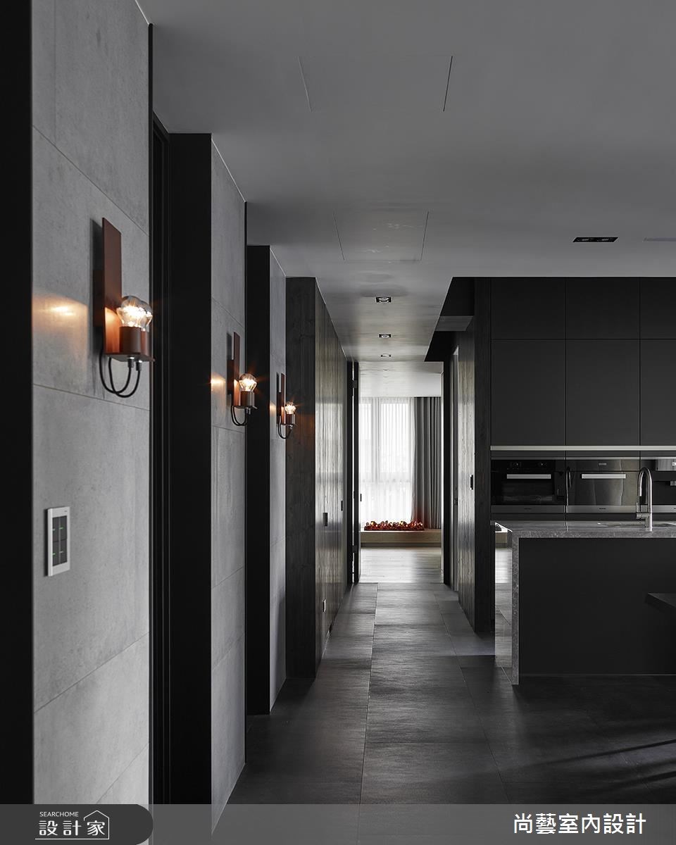 94坪新成屋(5年以下)＿現代風吧檯走廊案例圖片＿尚藝室內設計＿尚藝_40聯聚理仁境映深邃之16